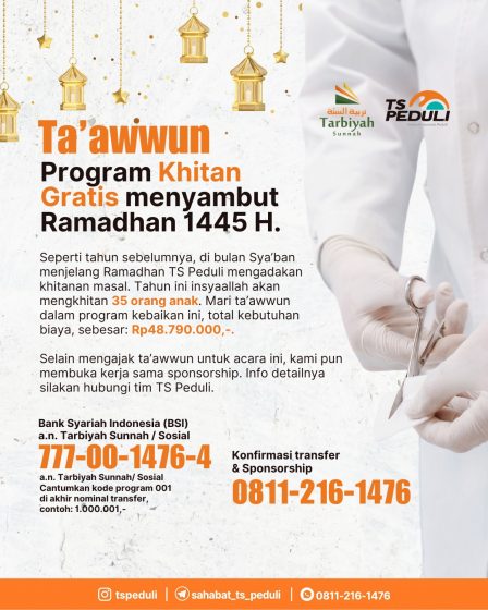 Ta’awwun Program Khitan Gratis menyambut Ramadhan 1445 H